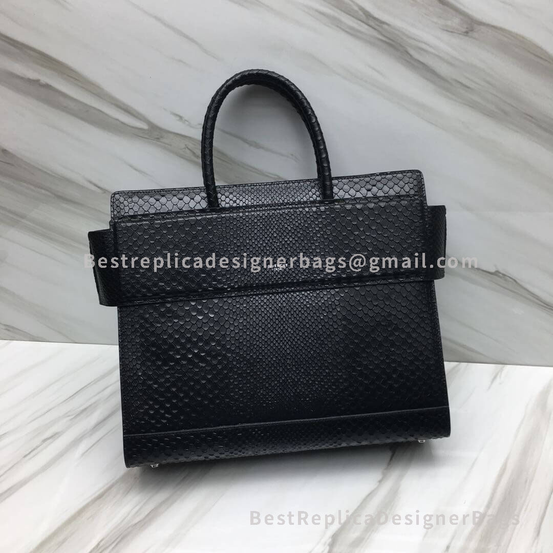 Givenchy Large Horizon Bag Black In Python Effect Leather SHW 29986